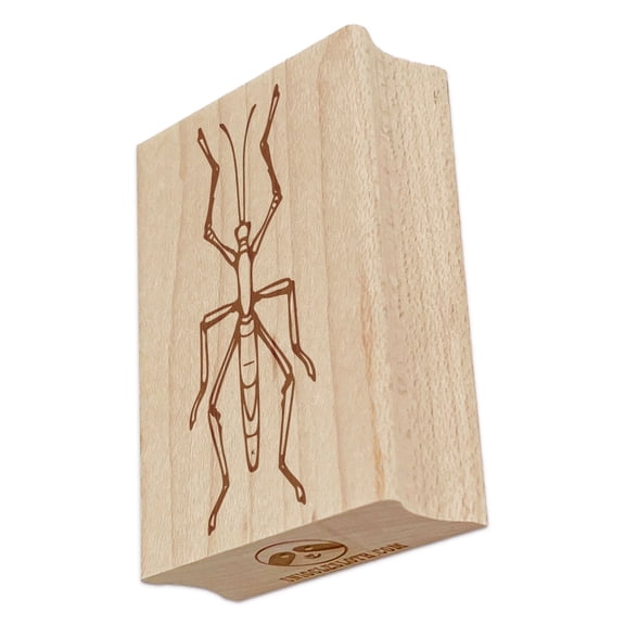 Walking Stick Bug Insect Flat Rectangle Rubber Stamp Stamping Scrapbooking Crafting - Large 2.5in