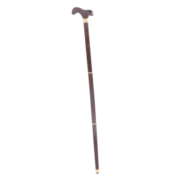 Walking Stick Detachable 3 Sections Wenge Elderly Elegant Ergonomic Walking Cane For Rehabilitation Stroll Fine Workmanship 34.6In For Home Hospital Hanging Out