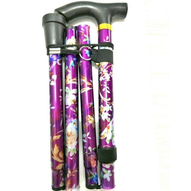 Heavy Duty Walking Stick for Seniors, Easy Fold, Adjustable ...
