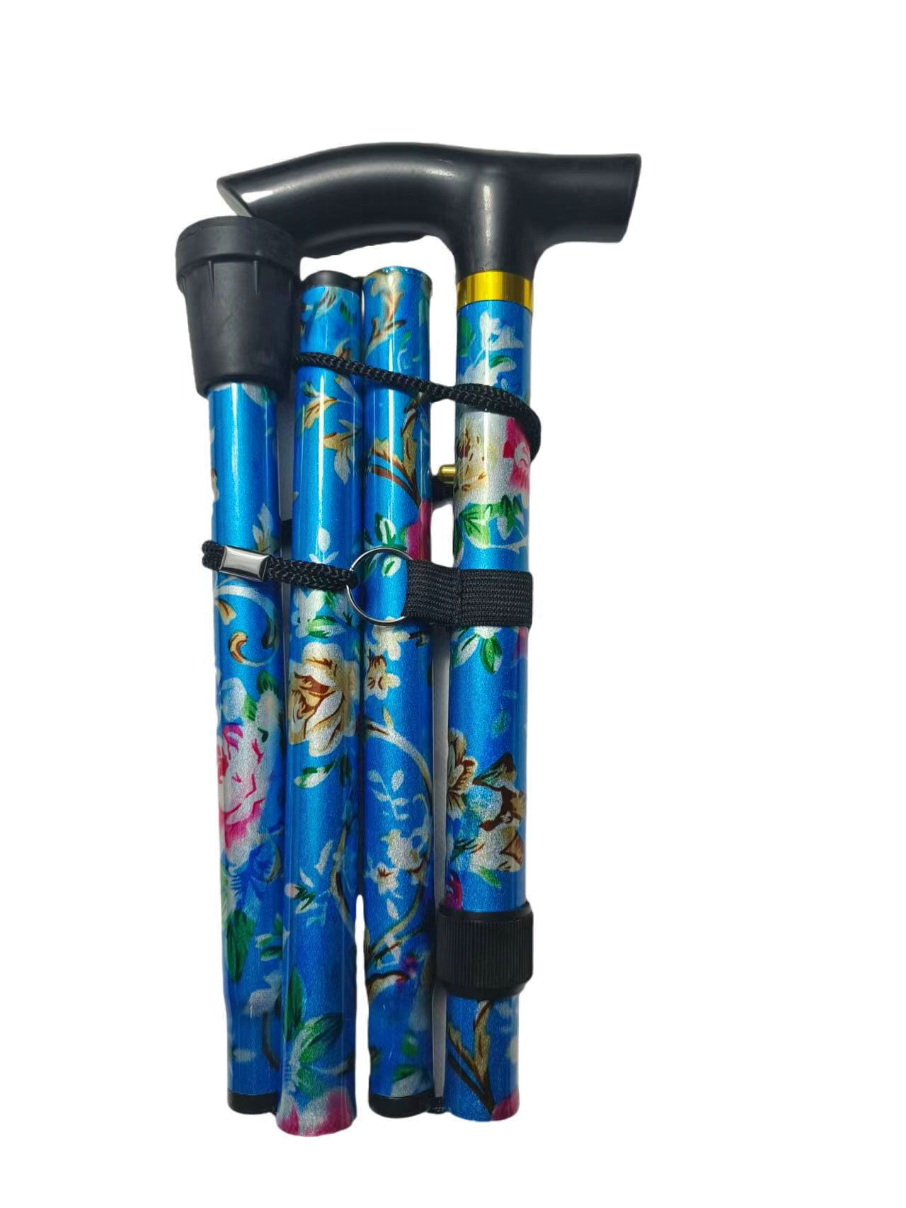 Walking Stick Easy Fold Adjustable Cane Lightweight Mobility ...