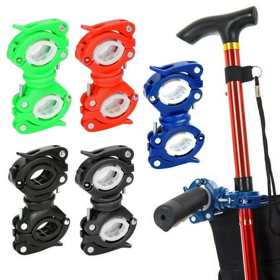 Walking Stick and Crutch Holder for Wheelchair,Frames and Wheeled Walker 5 colors optional by