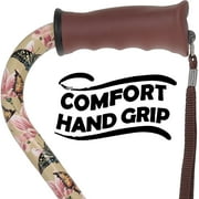Walking Sticks for Men and Women - Stylish Designer Fashionable Walking Canes - Lightweight Aluminum Cool Adjustable Offset Walking Cane with Comfort Grip