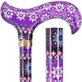 thumbnail image 1 of Walking Sticks for Men and Women - Stylish Designer Fashionable Adjustable Derby Canes - Lightweight Aluminum Cool Walking Sticks with HD Patterns, 1 of 8