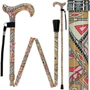 Walking Sticks for Men and Women - Stylish Designer Fashionable Adjustable Derby Canes - Lightweight Aluminum Cool Walking Sticks with HD Patterns
