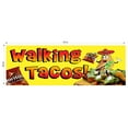 Walking Tacos Taco in A Bag Horizontal Carnival FAIR Party Banner
