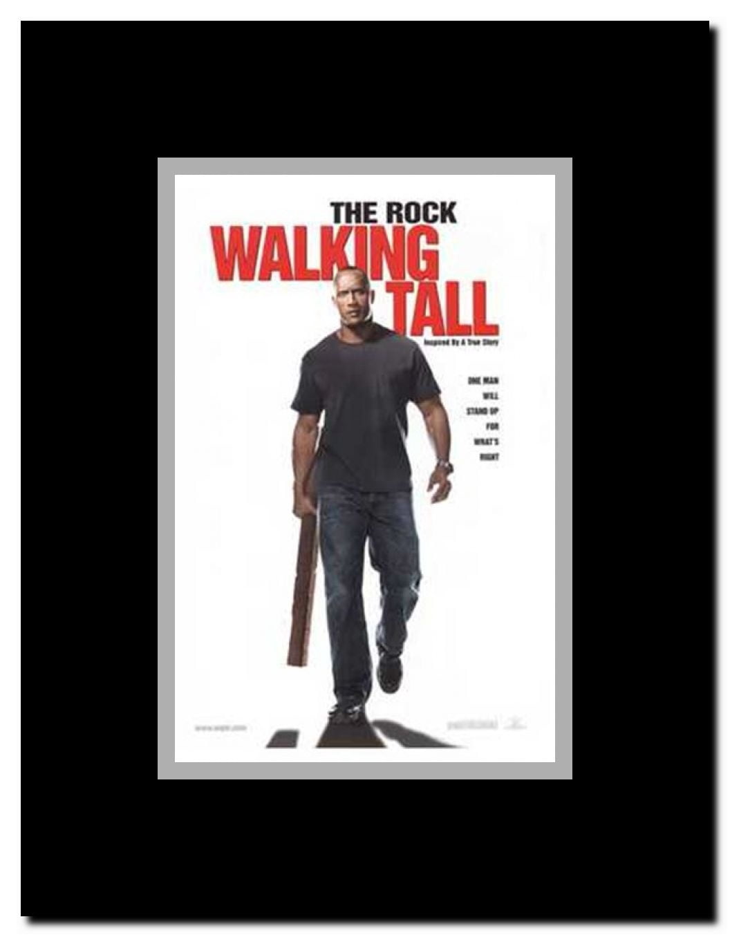 Walking Tall Framed Movie Poster