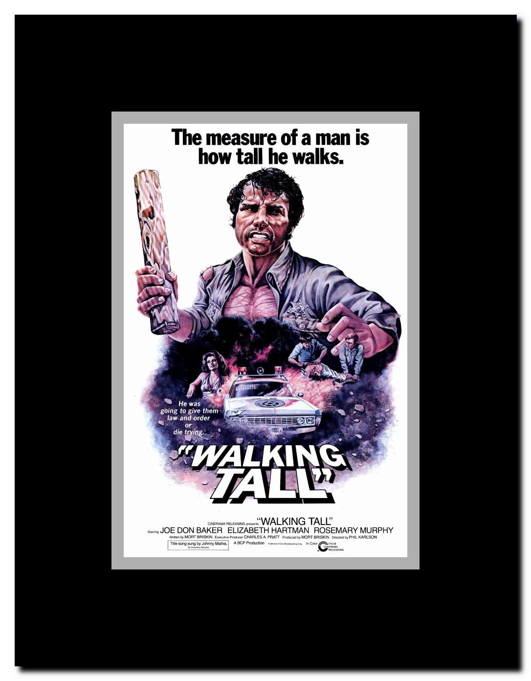 Walking Tall Framed Movie Poster