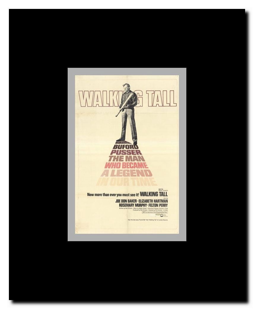Walking Tall Framed Movie Poster