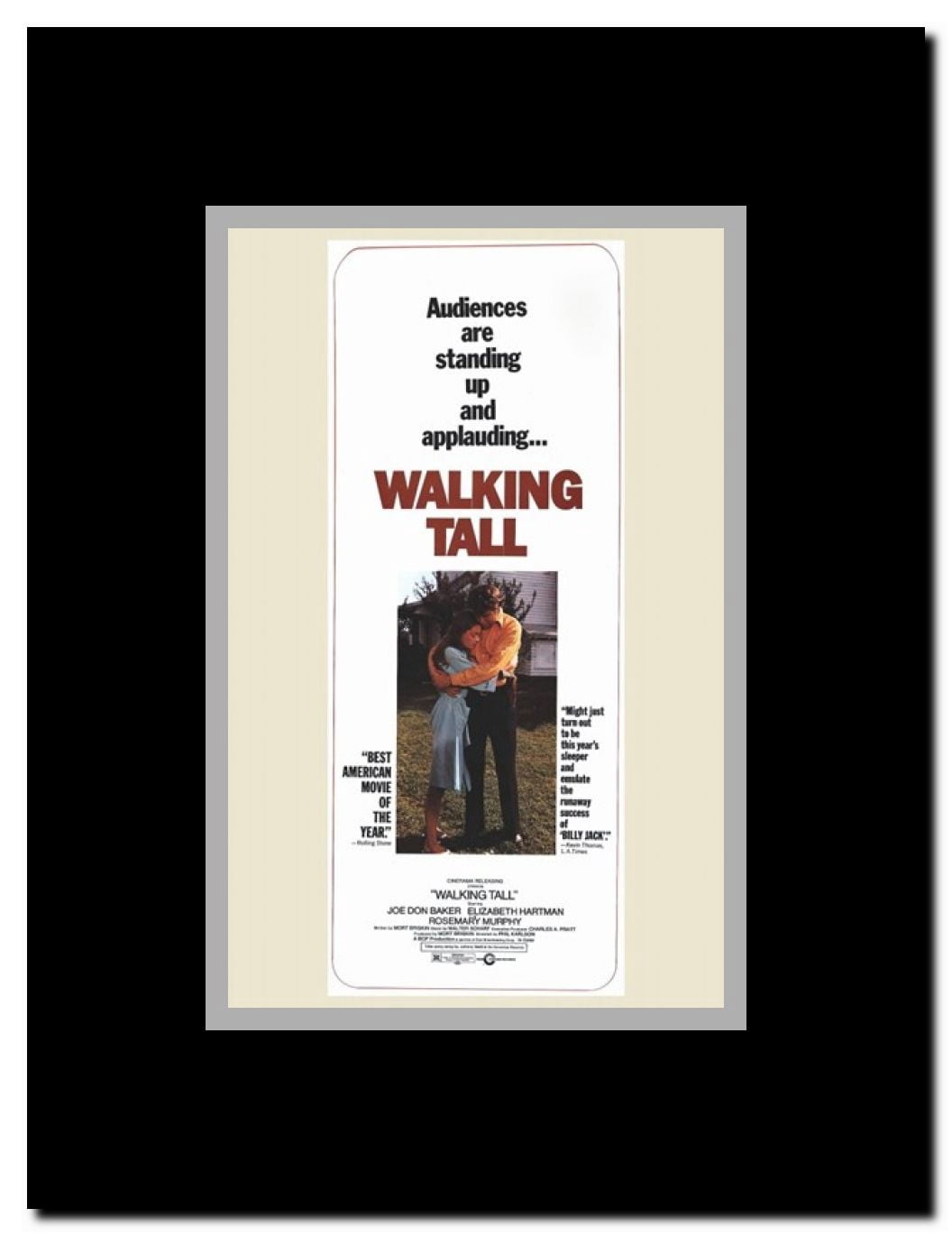 Walking Tall Framed Movie Poster