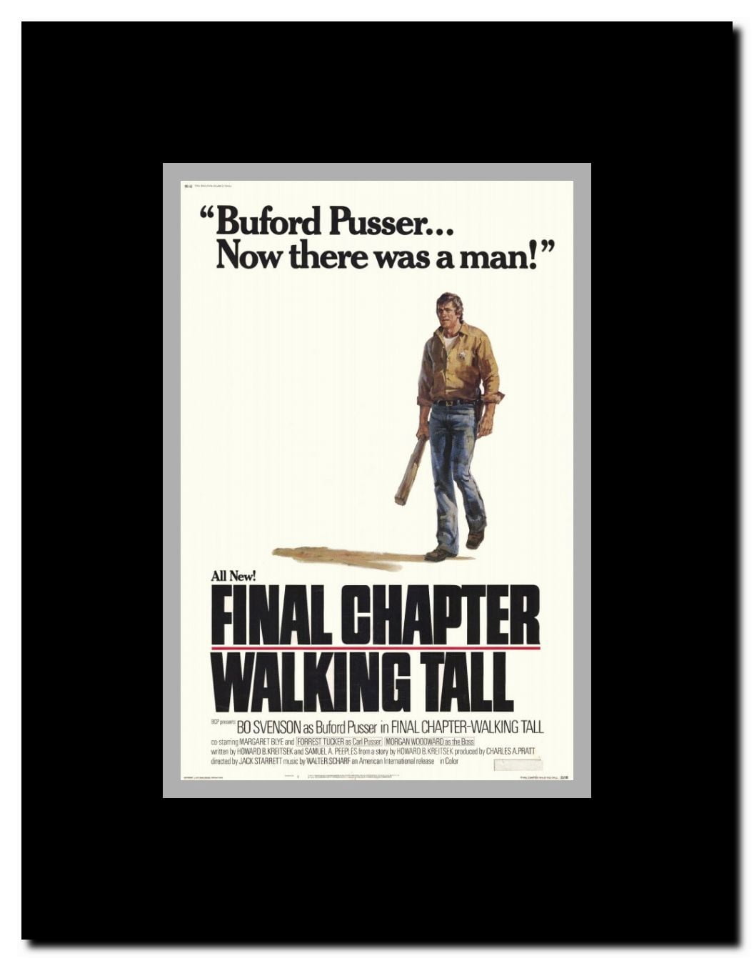 Walking Tall: The Final Chapter Framed Movie Poster
