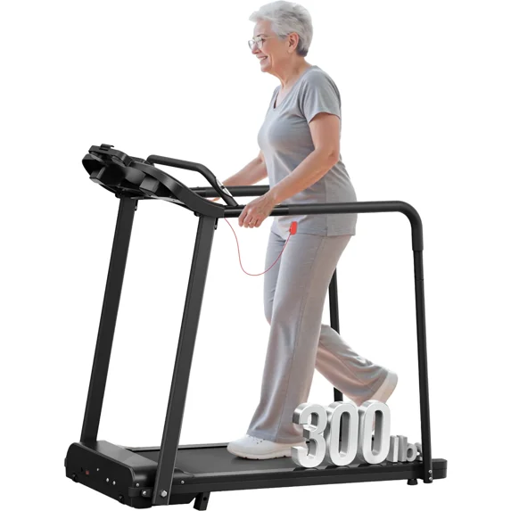 Walking Treadmill for Seniors, 2.5HP Quiet Electric Treadmill with Long ...