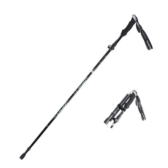 Walking Trekking Poles - 2 Pack With Antishock And Quick Lock System, Telescopic, Collapsible, Ultralight For Hiking, Camping, Mountaining, Backpacking, Walking, Trekking