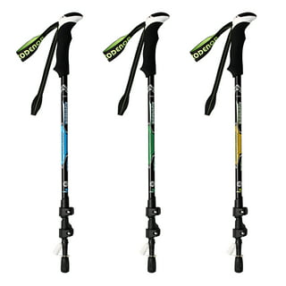 Outdoor Products 51 in Apex Trekking Walking Hiking Pole Set Aluminum,  Green 