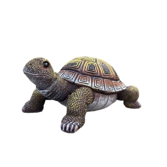 Walking Turtle Figurine Outdoor Garden Sculpture 6.29Lx3.93Wx2.75H