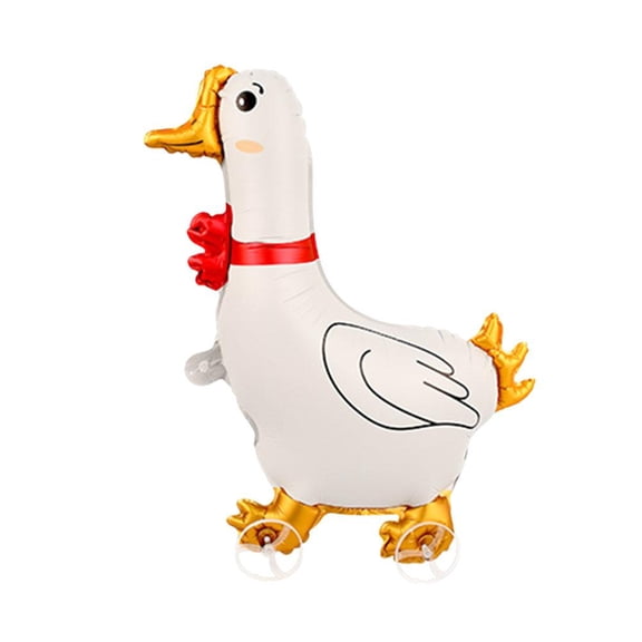 Walking Wheel Animal Balloon Aluminum Foil Birthday Balloon with Wheels Cartoon