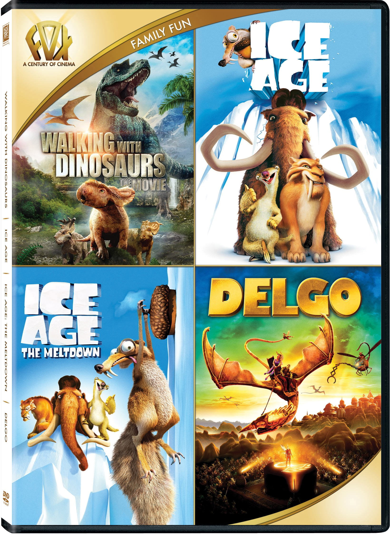 Walking With Dinosaurs / Ice Age / Ice Age: The Meltdown / Delgo