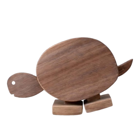 Walking Wooden Animals Pull and Push Toy Walkable Elephant Turtle Balance Rabbit Sculpture Ornament