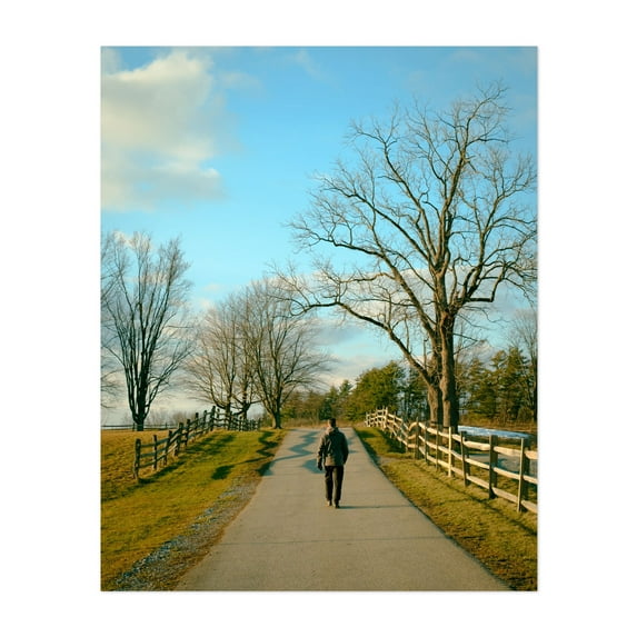 Walking at Knox Farm - East Aurora New York Photography Unframed Wall Art Print 16 x 20 inches