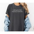 thumbnail image 1 of Walking by Faith Tripping Constantly Graphic T-Shirt – Funny Christian Comfort Colors Tee – Faith-Based Religious Apparel, 1 of 4