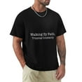 thumbnail image 1 of Walking by Faith Tripping Constantly Spirited Men's Cotton Short Sleeve HD Print Tee for Casual T-Shirt Crew Neck Top Black L, 1 of 7