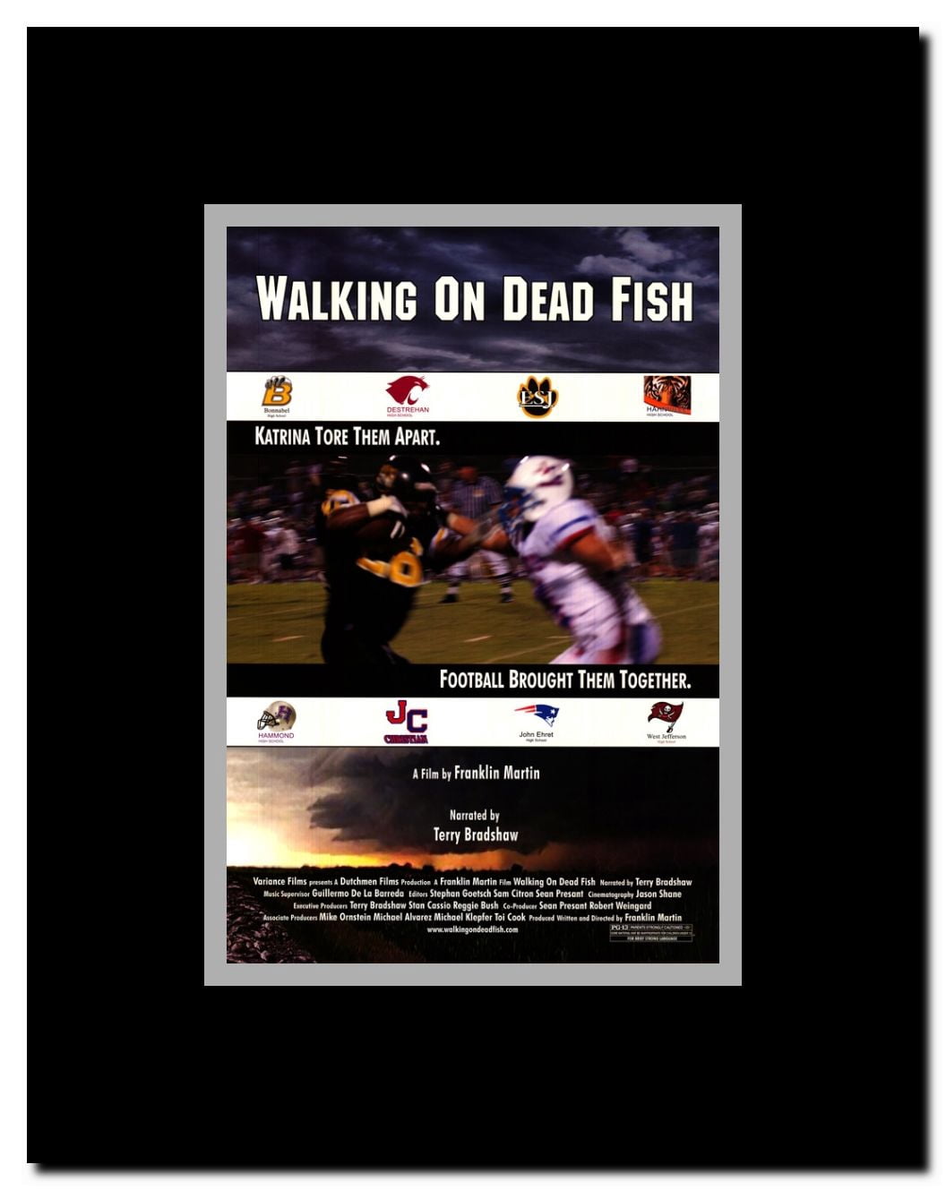 Walking on Dead Fish Framed Movie Poster