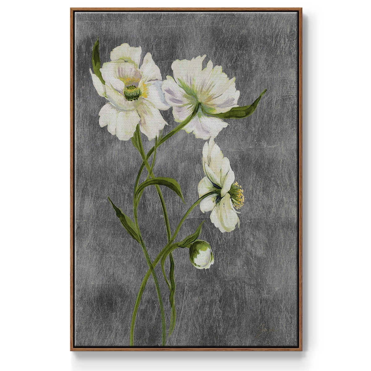 Walking on Sunshine I Framed Premium Gallery Wrapped Canvas - Ready to Hang - 25 x 37 - Walnut Floating Frame