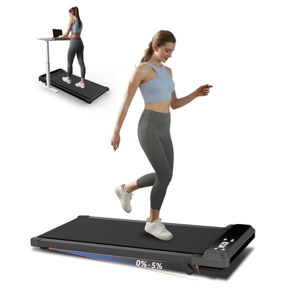 Walking pad with Incline, Walking Pad Treadmill 2 in 1 Walking pad for Walking and Jogging, 2.5HP Compact Treadmill for Home Office with Remote Control, LED Display