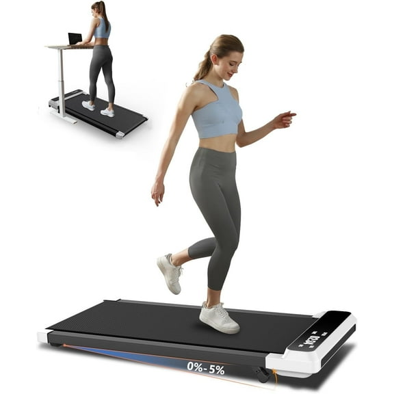 Walking pad with Incline, Walking Pad Treadmill 2 in 1 Walking pad for Walking and Jogging, 2.5HP Compact Treadmill for Home Office with Remote Control, LED Display