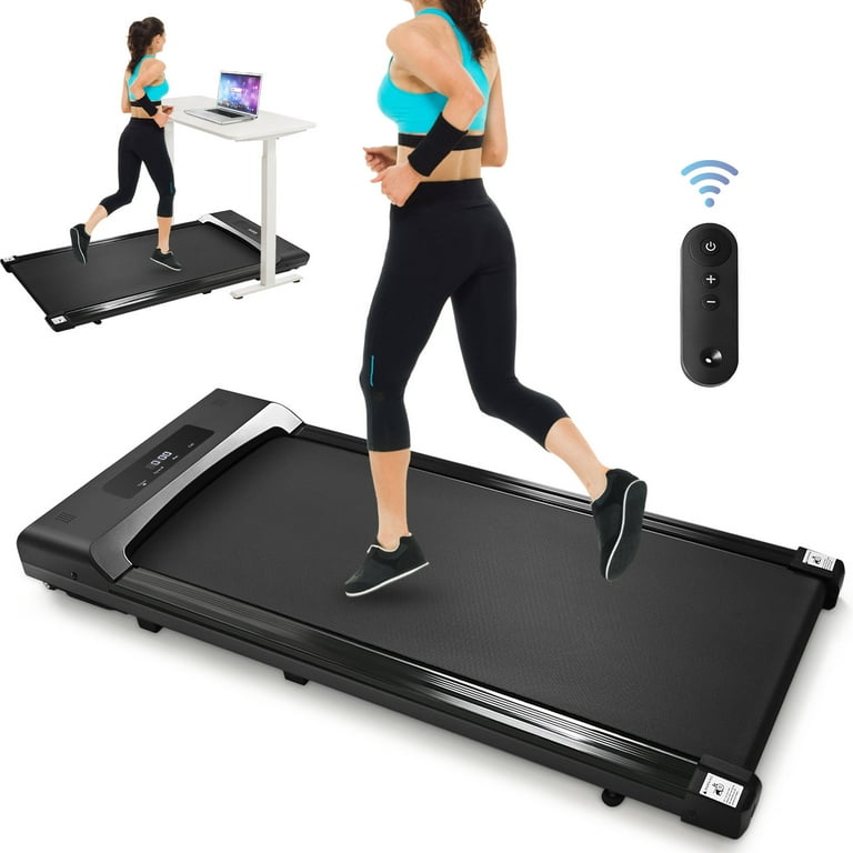 Folding motorised treadmill walking ultra thin silent intended compact exercise sale