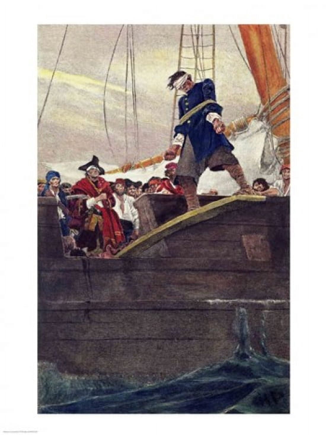 Walking the Plank Canvas Art - Howard Pyle (18 x 24)
