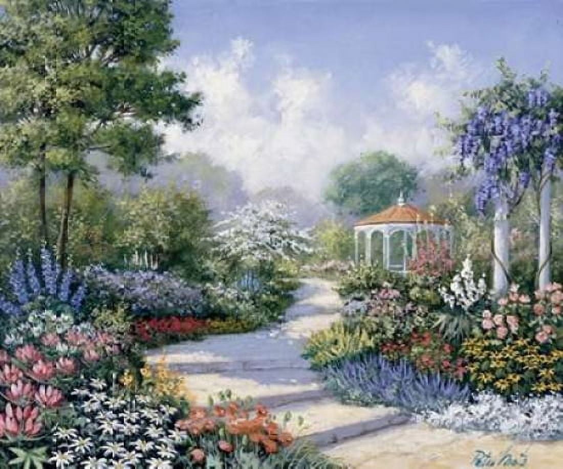 Walking through the park Canvas Art - Peter Motz (20 x 24)