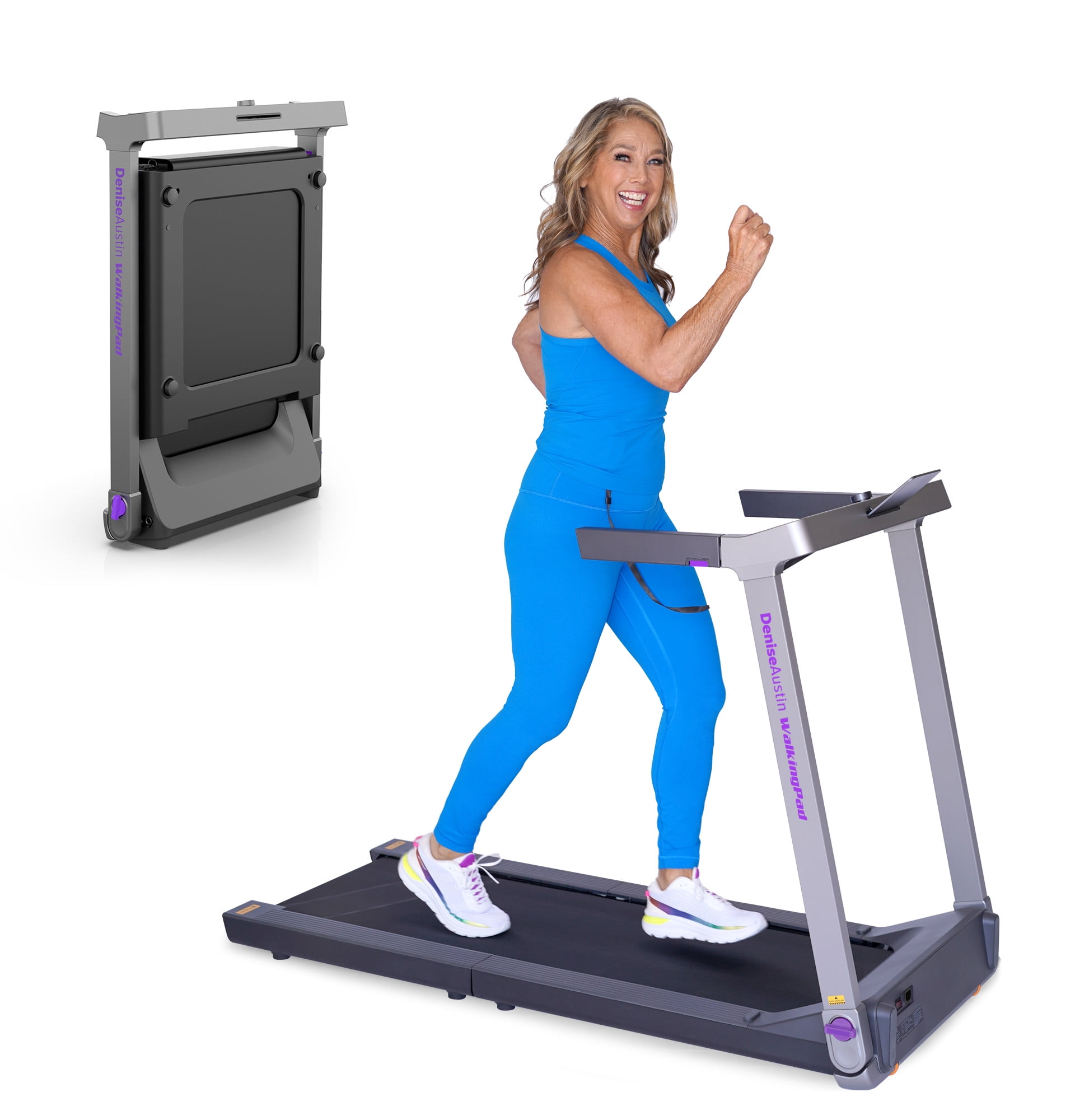 Denise Austin WalkingPad Foldable Treadmill for Small Spaces Walmart