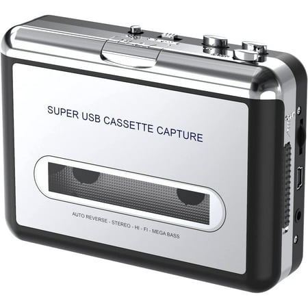 Walkman Cassette Player,Retro Cassettes Tape to MP3 CD Converter, Portable USB Casete Capture Stereo Audio Music Player Compatible with Laptop/PC Computer,Convert Cassette to Digital
