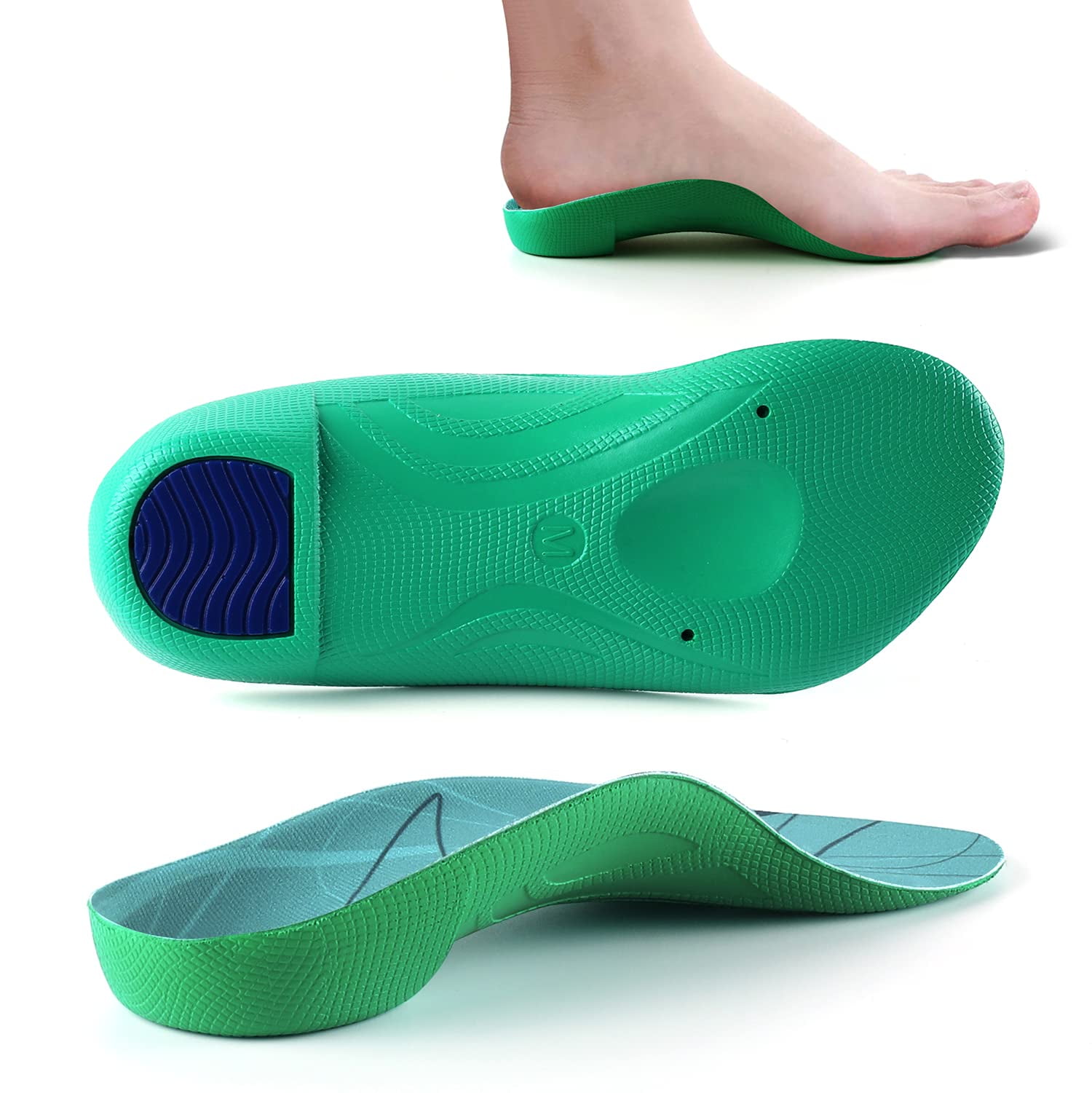 Walkomfy Heel Pain Relief Orthotics 3/4 Length, Plantar Fasciitis High