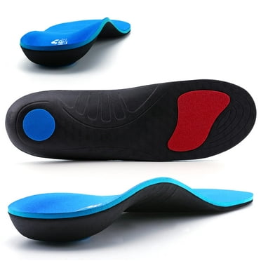Walkomfy Plantar Fasciitis Insoles Arch Support Orthotic Inserts, Extra Support Insoles for Running/Standing All-Day Comfort, Work Boot Insoles for Women Men, Flat Feet Heel Pain Relief Orthotics