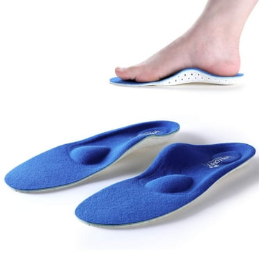 Walkomfy Plantar Fasciitis Pain Relief Orthotics - Flat Feet Arch Support Insoles Shoe Inserts for Men and Women/Sports Shock Absorption for Walking,Running,Hiking