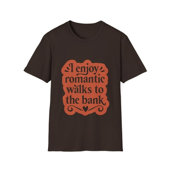 Walks to the Bank Men Women Funny Novelty TShirt