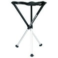 thumbnail image 1 of Walkstool - Comfort Model - Black and Silver - 3 Legged Folding Stool in Aluminium - Height 26" - Maximum Load 440 to 550 Lbs - Made in Sweden, 1 of 13