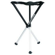 Walkstool - Comfort Model - Black and Silver - 3 Legged Folding Stool in Aluminium - Height 26" - Maximum Load 440 to 550 Lbs - Made in Sweden