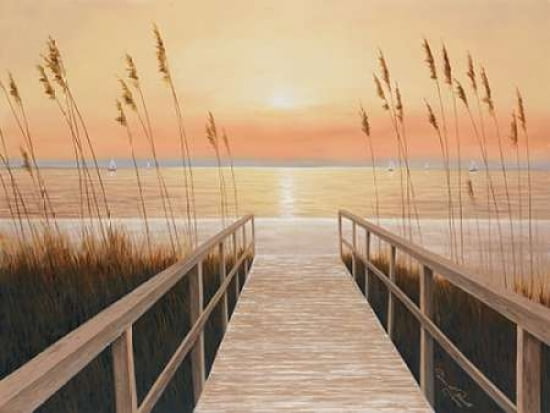 Walkway to Sea Canvas Art - Diane Romanello (18 x 24)