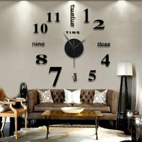 Wall 3D Mute Frameless Home Diy Clock Sticker Light Led Light Easy To Use