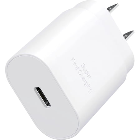Entronix Universal Wall Adapter, 25W Fast Charger Block with USB-C Port, White