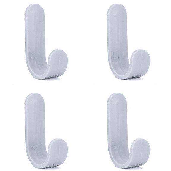 Wall Adhesive Hooks Heavy Duty, Waterproof Self Adhesive Hooks Reusable Ceiling Adhesive Hooks - Grey