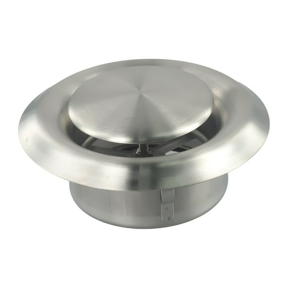 Wall Air Vent Outlet Stainless Steel Metal Cover Exhaust Grille 100 125 150Mm 100mm