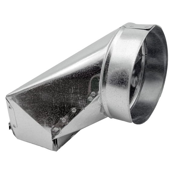 Wall Angle Stack Boot | Boot Stack Angle, 10" X 3.25" X 6" Galvanized Sheet Metal Floor Boot 90 | Stack Boot Compatible with Duct 6"