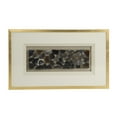 thumbnail image 1 of Wall Art Abstract MDF Polished Nickel Linen Glass Geode New ZT-2596, 1 of 1