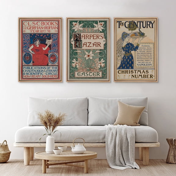 Wall Art Alphonse Mucha Style Old French Art By Louis Rhead Prints Art Nouveau Vintage Wall Decor, Poster Only