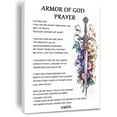 thumbnail image 1 of Wall Art Christian Spiritual Warfare Prayer Wall Art,Victorious Christian Living Quotes Painting Artwork Wall Decor For Home Office poster Armor of God Canvas poster, 1 of 1