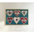thumbnail image 1 of Wall Art, Coquette Aesthetic Heart Eye Print, Pink And Red Bedroom Decor, Glam Dorm Poster, Mystical Gold Artwork, Feminine Dopamine Decor Wall Art, Modern Wall Decor For Living Room, 16x24 UNFRAMED, 1 of 2