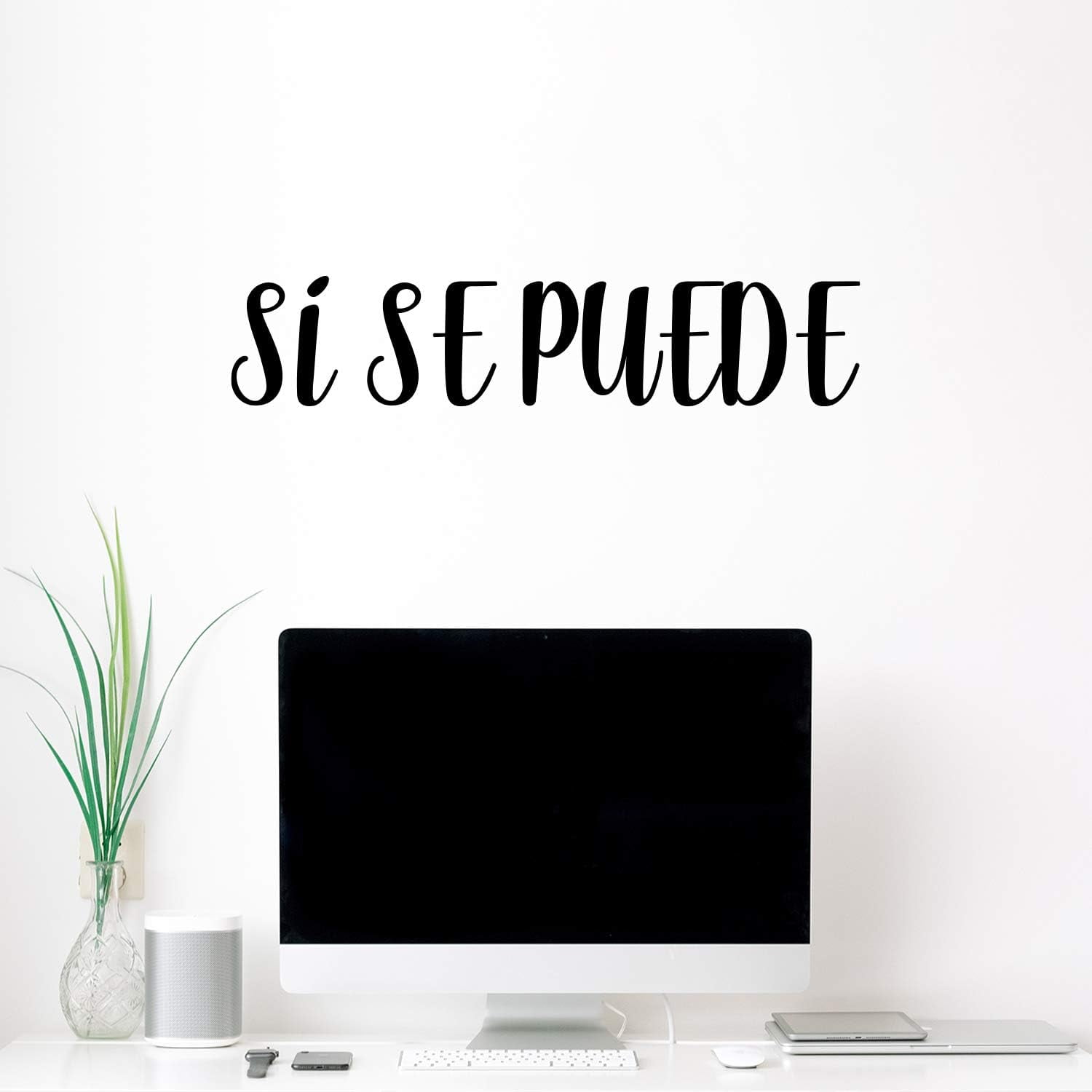 Wall Art Decal Si Se Puede/Yes You Can 6" X 30" y Motivational